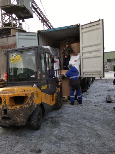 13.02. г. Хабаровск, выгрузка 021 контейнера