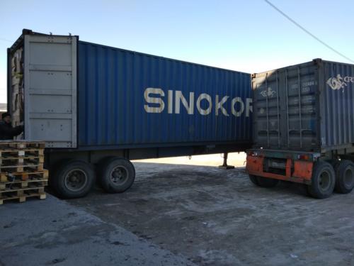 21.02. г. Хабаровск, выгрузка 043 контейнера