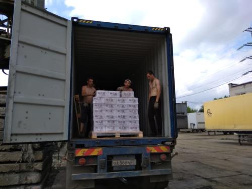 Выгрузка 538 контейнера в Хабаровске